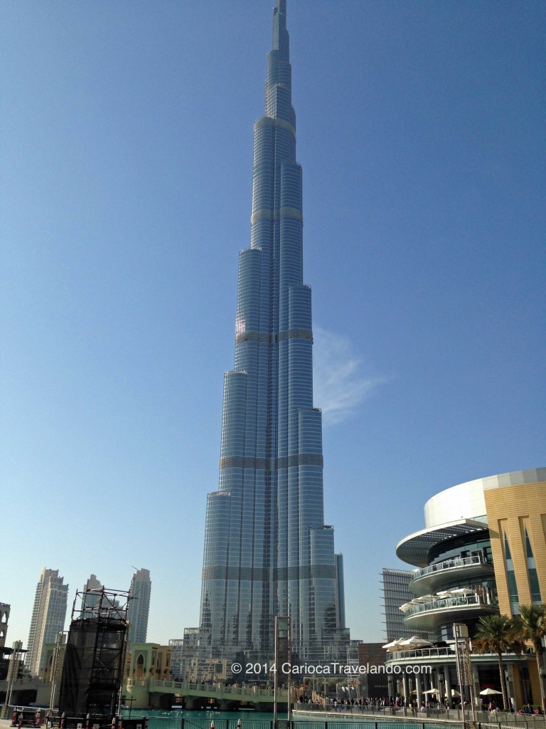 Burj Khalifa, o prédio mais alto do mundo. Símbolo da grandeza da cidade mais famosa do Oriente Médio, Dubai, nos Emirados Árabes.
